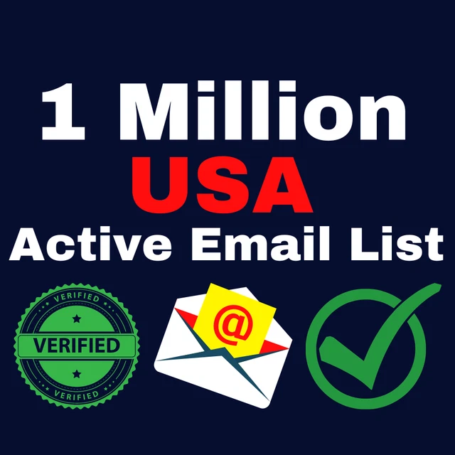 1 Million USA Active Email list, USA consumer USA b2c database, Fast Delivery