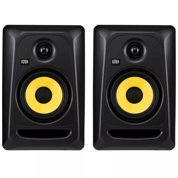 KRK Classic 5 G3 Paquete - Par Monitor De Studio Activo Due Tractos 50W - Woofer