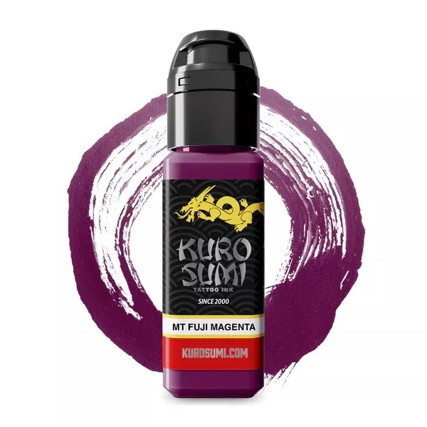 KURO SUMI Tattoo Ink ● MT FUJI MAGENTA ● 44ml (1.5oz) ● Australian Distributors