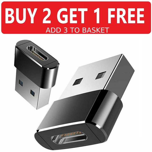 USB 3.1 Type C Female to USB A Male Adapter Converter Charger Connector Plug