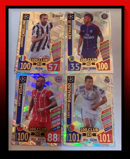 17-18 Topps Match Attax Champions League Trading Cards - 100 Club & Limited Ed