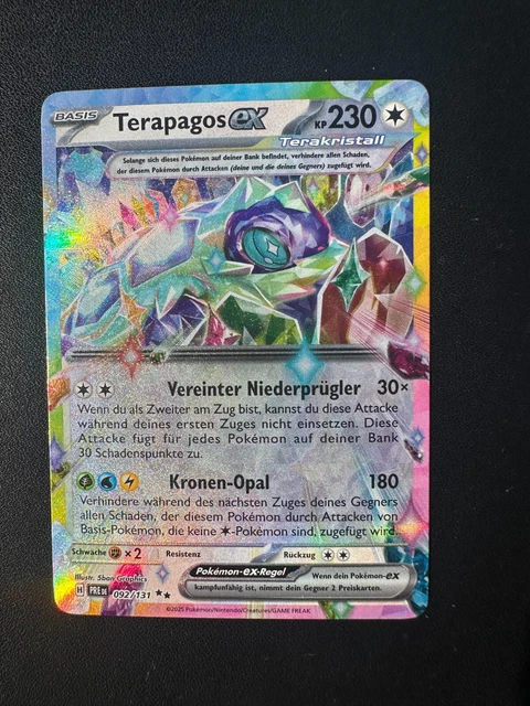 Pokemon Terapagos Ex 092/131 – Carta Foil Doppia Rara Da Evoluzioni Prismatiche - 5