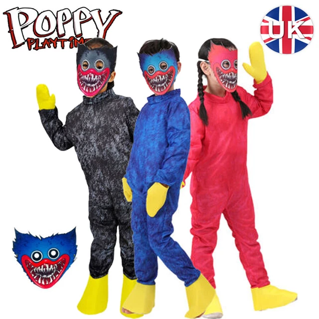 Huggy Cosplays KIDS COSPLAY COSTUME Huggy Wuggy Poppy Playtime! Bodysuit Jumpsuit Suit ...