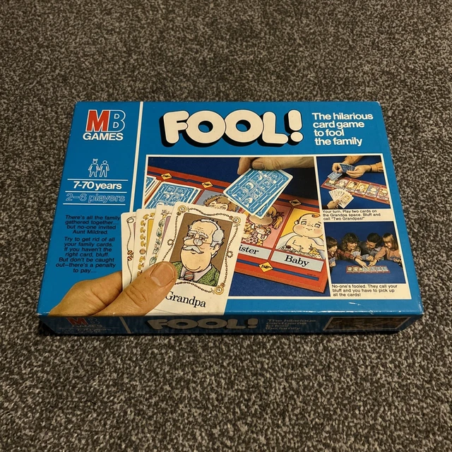 VINTAGE RETRO 1980S MB Games FOOL Hilarious Family Card Board Game Rare