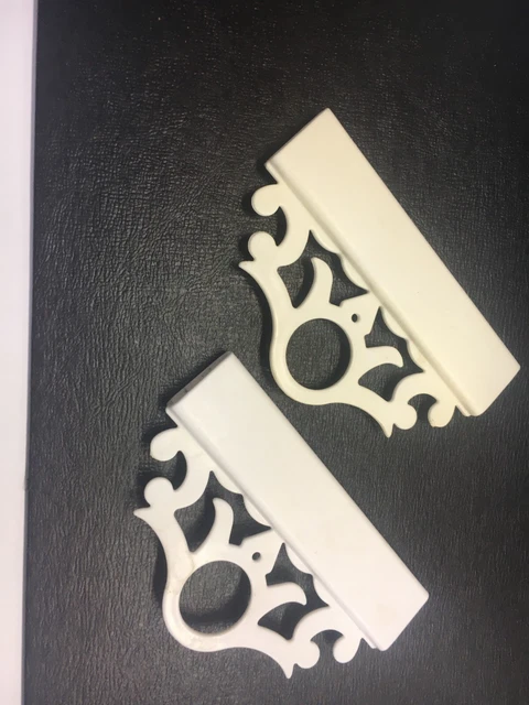 Vintage Lot Of 2 ORNATE PLASTIC Shade/Blind Window PULL HANDLE ADAPTER