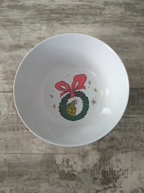 Pottery Barn GRINCH Bowl Dr Seuss Christmas Melamine kids max cindy lou who NWT