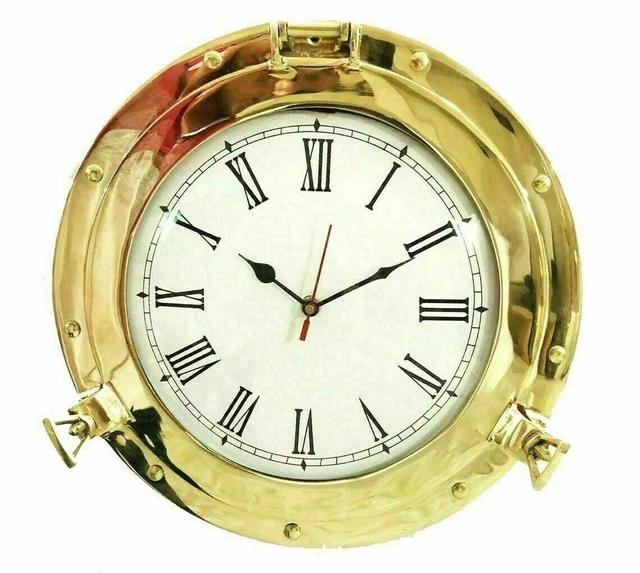 Nautisch Messing Bullauge Wanduhr Vintage Heim & Büro Dekoration