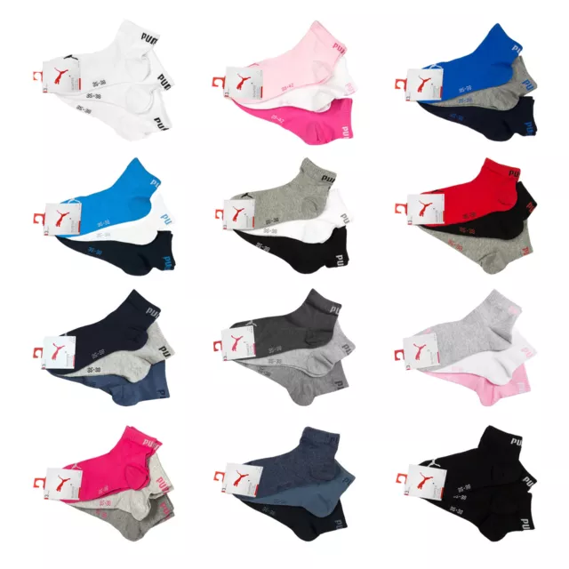 15 Paar PUMA unisex Quarter Sportsocken Kurzsocken Socken