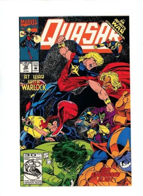 Quasar # 38 Infinity War Vol 1 MARVEL Comics 1992