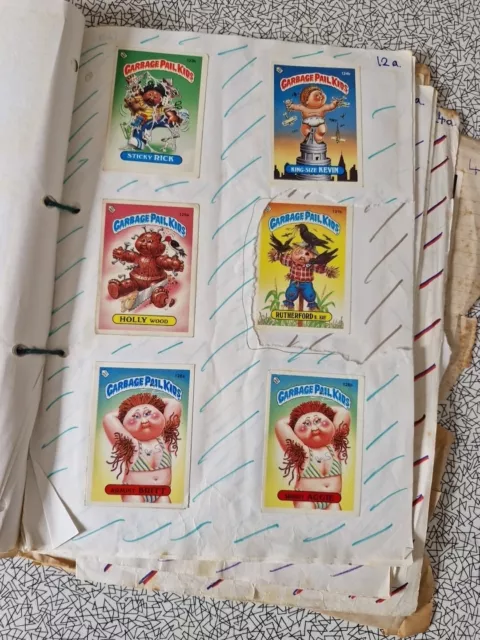 Garbage Pail Kids Sticker Card Scrapbook Collection Approx 180+ copies