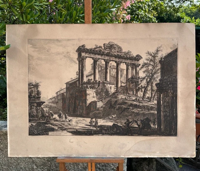 antica-acquaforte-piranesi-regia-calcografia-roma-tempio-detto-della