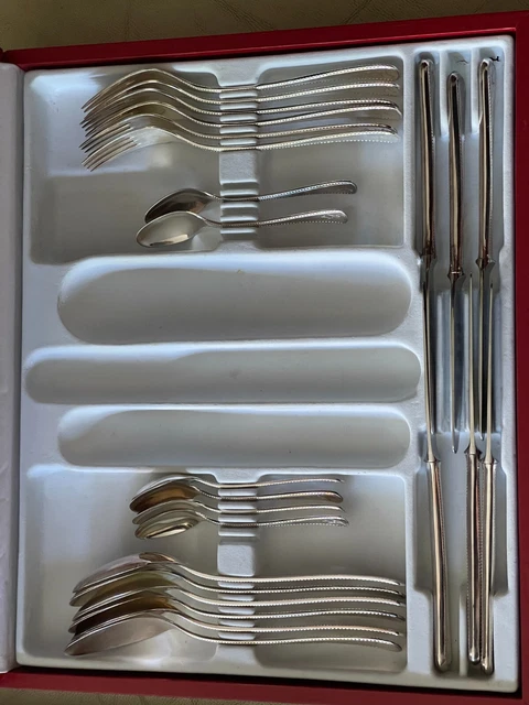 Robbe & Berking Königskordel Besteck Set 24 Teile, 800 Silber