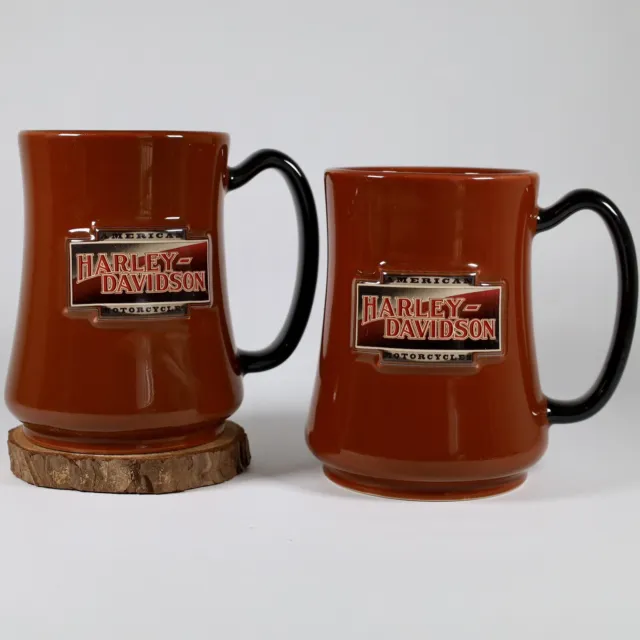 Harley Davidson American Motorcycle cup mug coffee Offically Licensed Pair