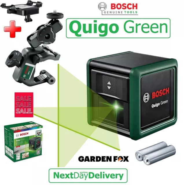 Genuine BOSCH QUIGO GREEN LINE - Cross Line Laser 0603663C002 4059952582535 ZTD