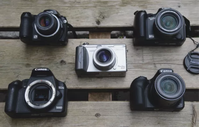 DIGITALKAMERA Sammlung 5 Stück Digicam digitale Kompaktkamera Kamera Konvolut Po