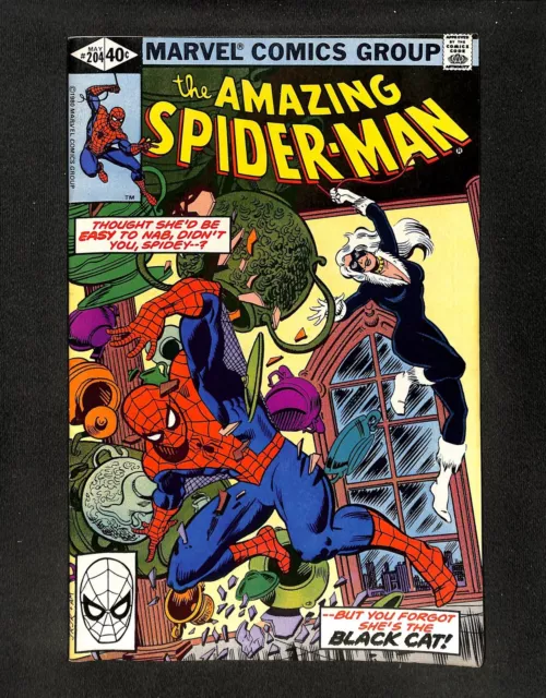 Amazing Spider-Man #204 Black Cat! Marvel 1980