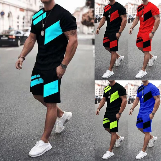 2022 Nuovo Uomo ' S Tuta Pantaloncini Estivi Abito Estate Maglia + Pantaloni