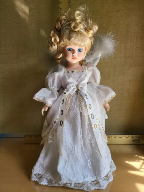 Porcelain Doll Year 2000 "Grace" Guardian Angel Heritage Signature Collection
