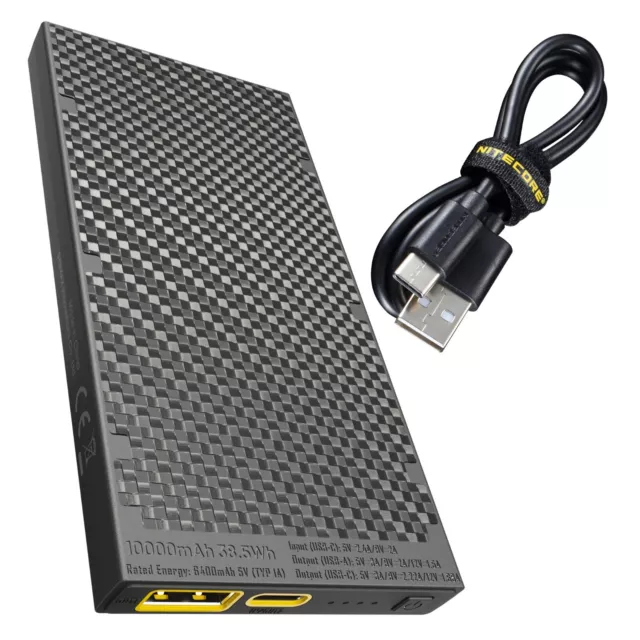 NITECORE NB10000 Gen 2 QC Dual Port USB/USB-C 10000mAh Power Bank