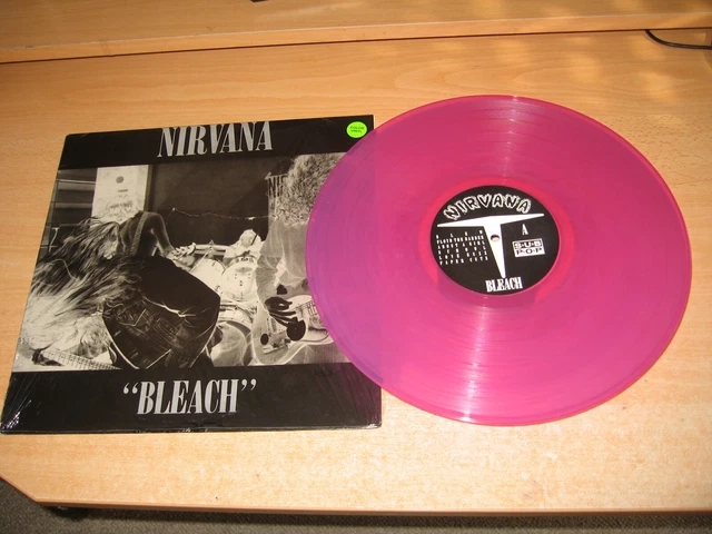 NIRVANA - BLEACH Pink vinyl ニルヴァーナ1992 NIRVANA - BLEACH 1992 PINK TRANSLUCENT COLORED VINYL SUB POP