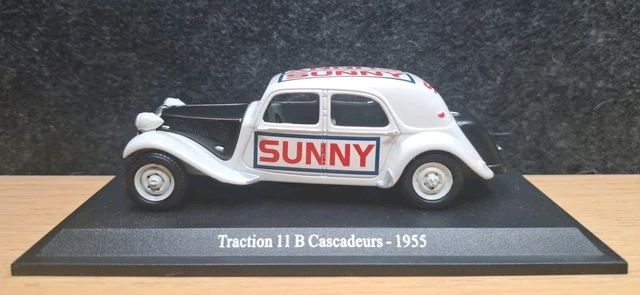 Modèle Réduit CITROËN TRACTION 11B Cascadeurs 1955 - Échelle 1/43 - Atlas - Occasion