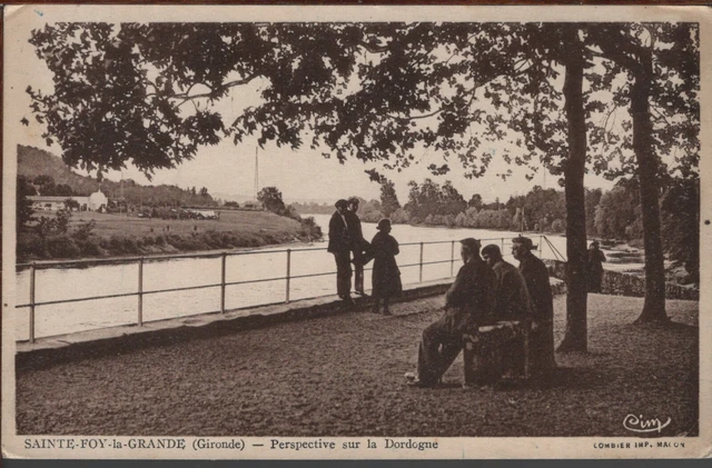 CPA - 33 - SAINTE-FOY-la-GRANDE - Perspective sur la Dordogne