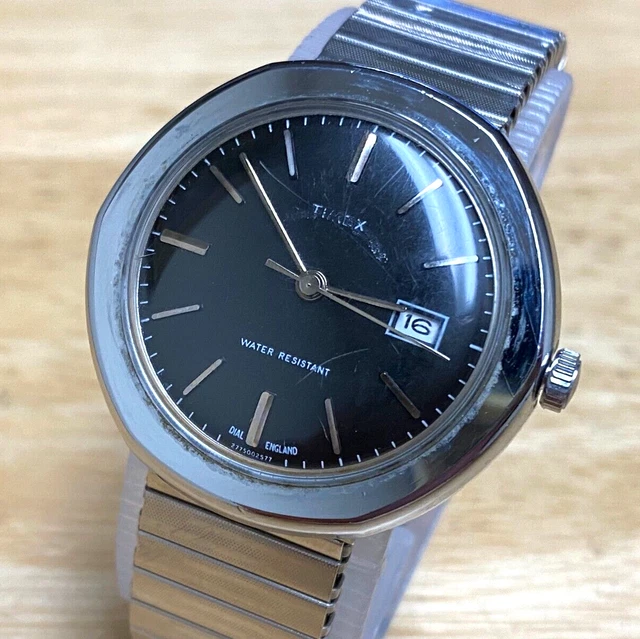 VTG TIMEX MARLIN 2775002577 Mens Silver Stretch HandWind Mechanical