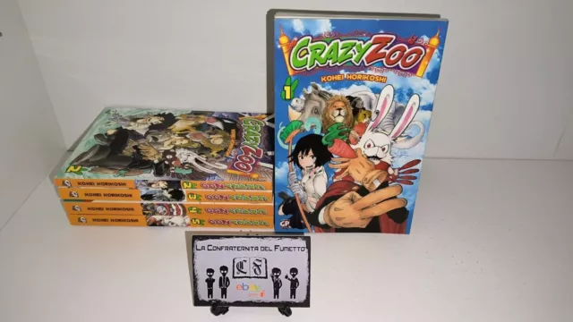 Crazy Zoo Serie Completa 1-2-3-4-5 Gp Manga Kohei Horikoshi -In Condizoni Ottime