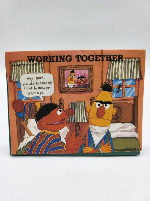 Sesame Street Bert And Ernie Note Pad Jim Henson Muppet 