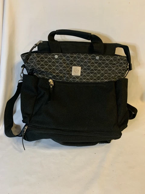 Ergobaby ER20049 "The Carry On' Black Multi-Function Backpack Diaper Bag New!