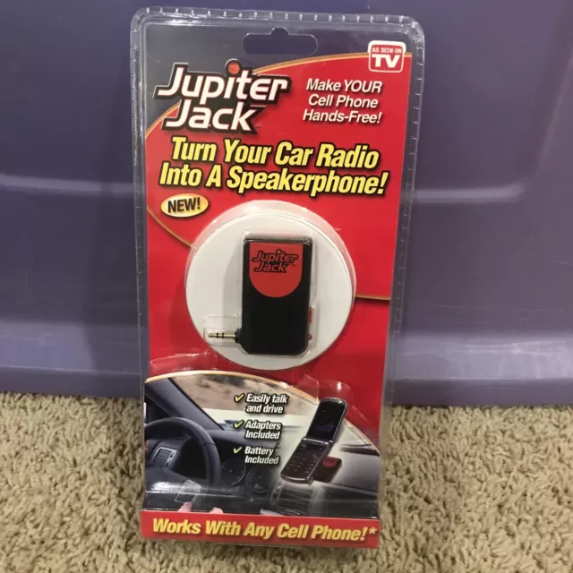 Jupiter Jack Cell Phone Car Radio Hands Free Speakerphone Converter Kit NEW