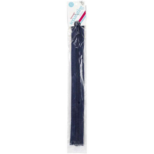 Abrigos con cremallera separadora ligera 10" azul marino F49 10-13