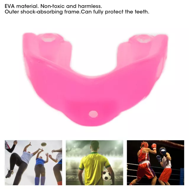 Shock Mouth Guard Adult Sports Flavored Mouthguard With Strip For Boxing Bas GHB