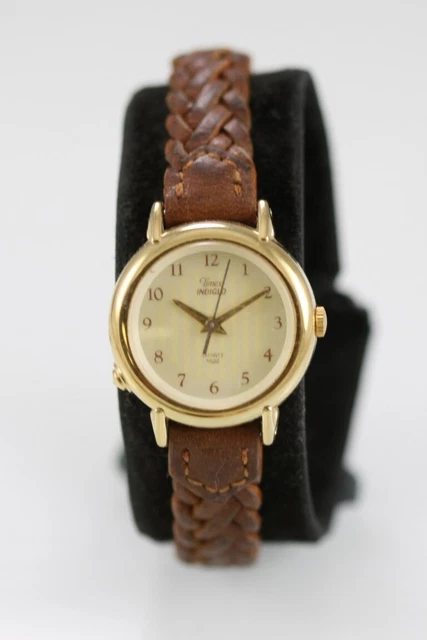 OROLOGIO DA DONNA Timex T2N682 Quadrante Champagne Elevato Pelle Bianca OROLOGIO DA DONNA Timex T2N682 Quadrante Champagne Elevato Pelle Bianca