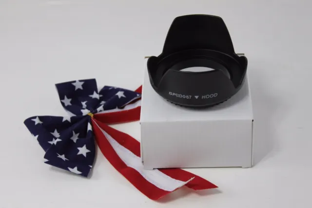 67mm Tulip Flower Lens Hood for Panasonic Lumix G Vario 100-300mm f/4-5.6 II