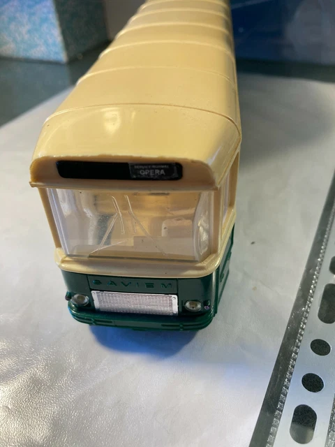 Autobus Saviem SC10U Norev Plastigam – 1/43, Vert/crème, Années 70 – Boîte D’origine