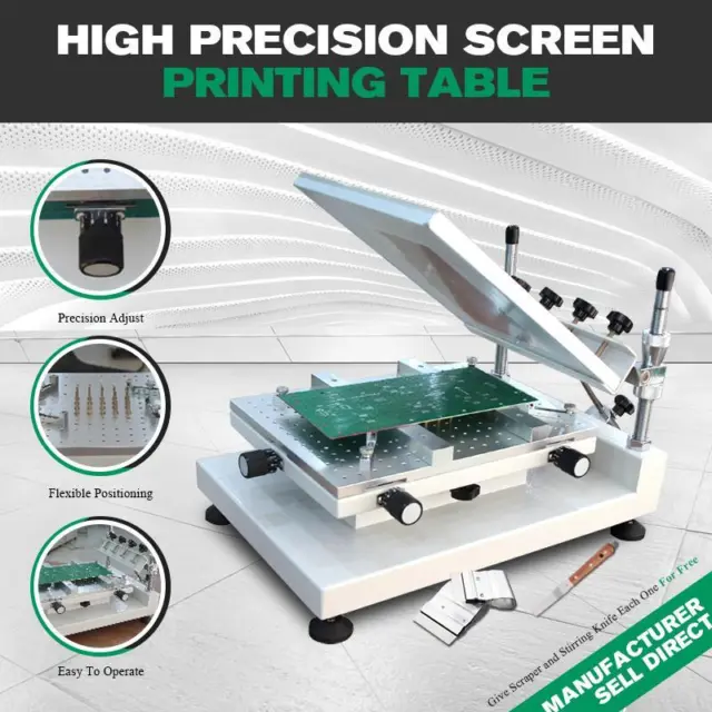 High Accuracy PCB SMT Manual Stencil Printer Solder Paste Printing Machine