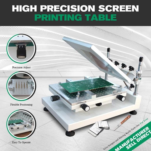 High Accuracy PCB SMT Manual Stencil Printer Solder Paste Printing Machine