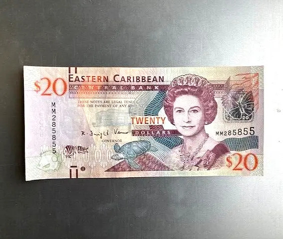 20 dollars Eastern Caribbean 1994