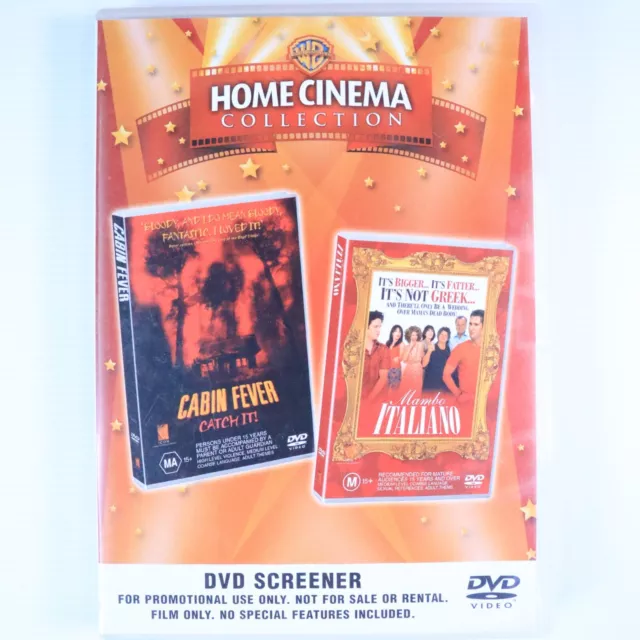 CABIN FEVER / Mambo Italiano (Home Cinema Collection DVD) RARE OOP DVD  Screener $50.99 - PicClick AU