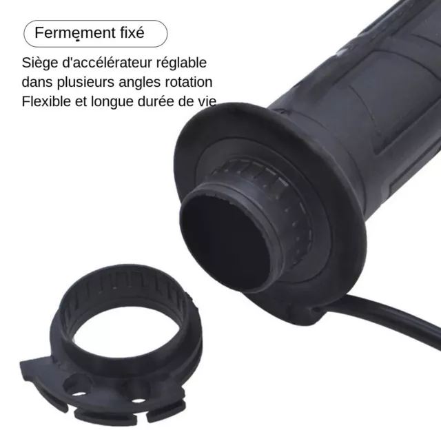 Poignées Chauffantes 22mm pour Moto - Réglables, Électriques, Moulées - Convient 3