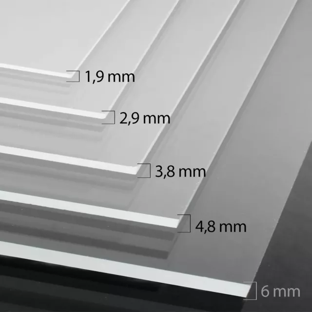 Polystyrol Platten - transparent - Bastelplatte für Modellbau Kunststoffplatte