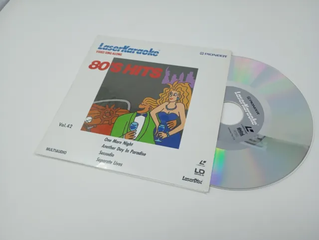 Pioneer LaserDisc Karaoke Video Sing Along 80's Hits Vol.42 Phil Collins 8" LD