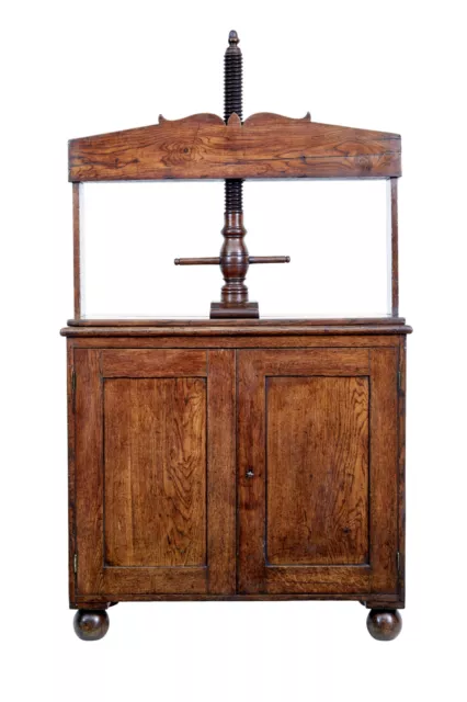 Early 19Th Century Oak Book Press Cupboard 3