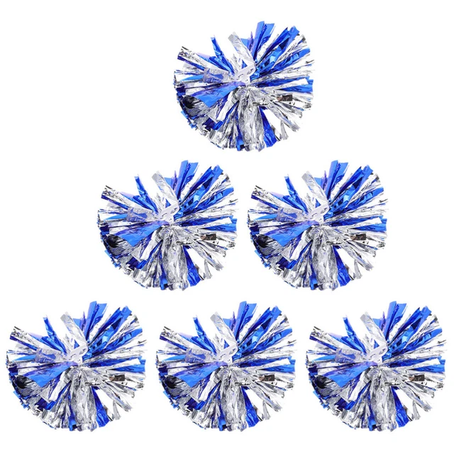 6 Pcs Cheerleading Bouquet Plastic Cheerleader Wristband Ball Pom Poms Pompoms