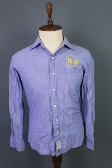 LA MARTINA Buenos Aires Blue Long Sleeve Button Shirt Size L