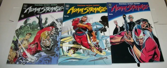 Adam Strange #1-#3 Complete Mini-Series - Andy Kubert Art & Covers - Dc/1990