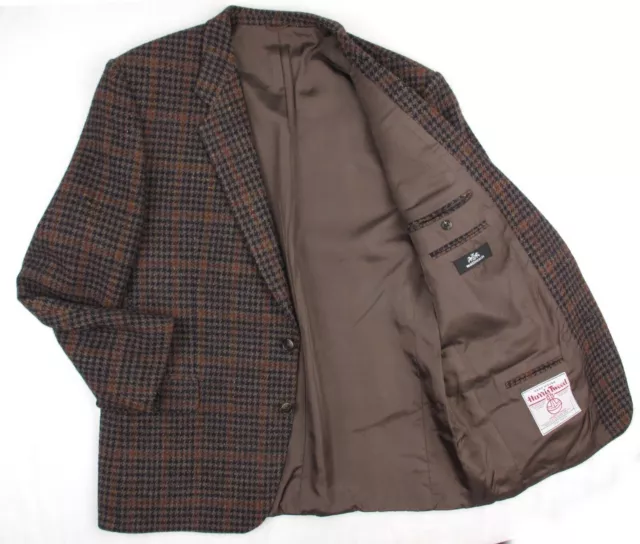 HARRIS TWEED WALBUSCH Giacca blazer con cappotto sportivo in tweed a quadri...