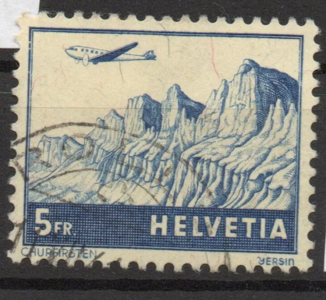 Schweiz Nr. 394 gestempelte Flugmarke