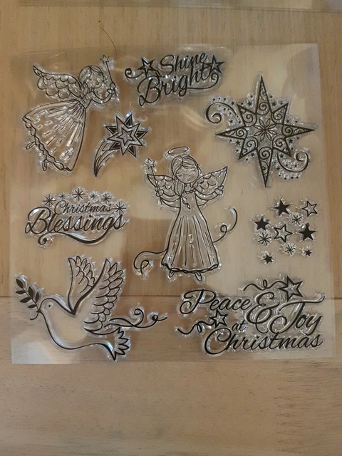Klares Silikon Briefmarken Set X5
